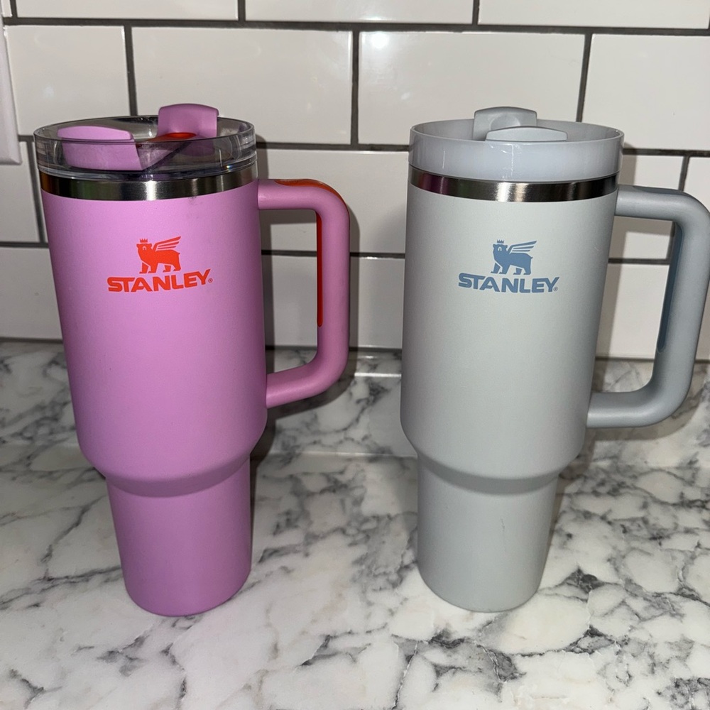 Stanley Pink and Gray Insulated Mugs